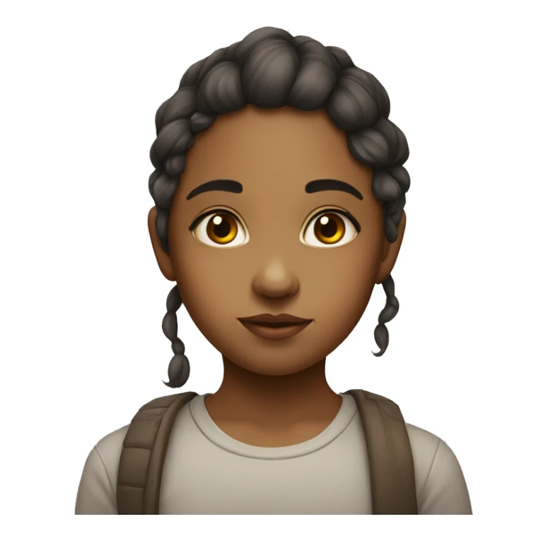 calm gaze of a girl ture to original image  sticker