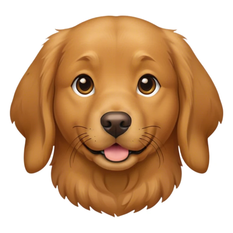 brown golden retriever sticker