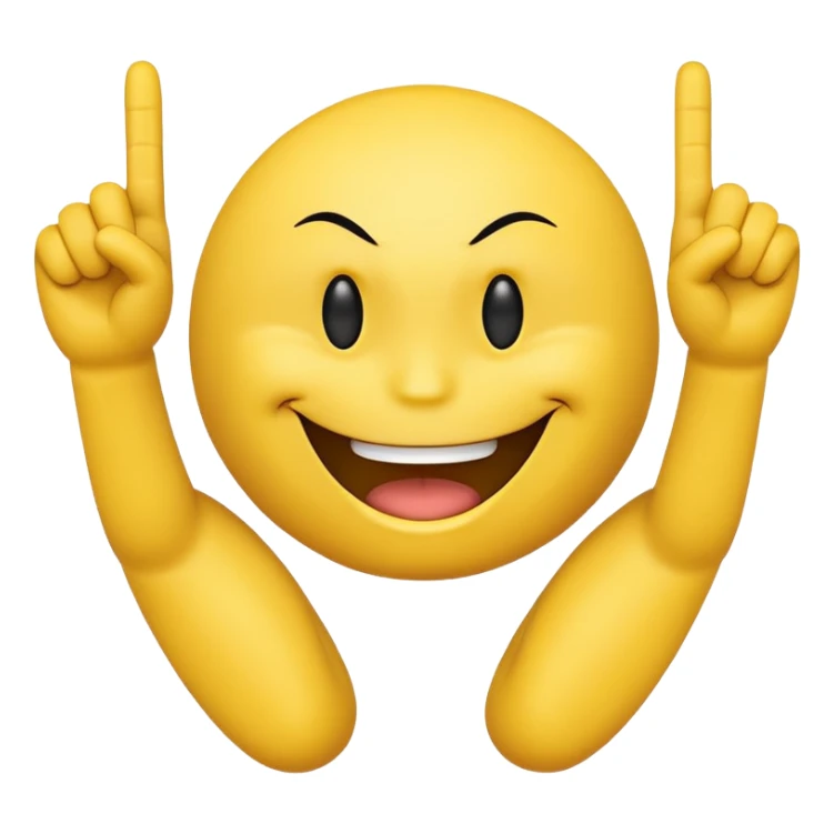 Smiley face with a attitude face and flipping his middle fingers of both hands and both feets sticker