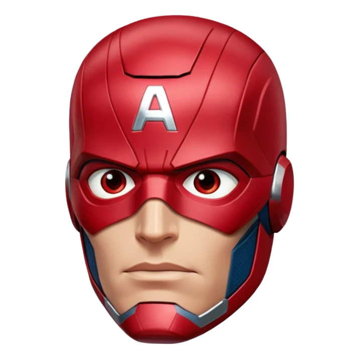 Vision marvel, red face from captain america: civil war sticker