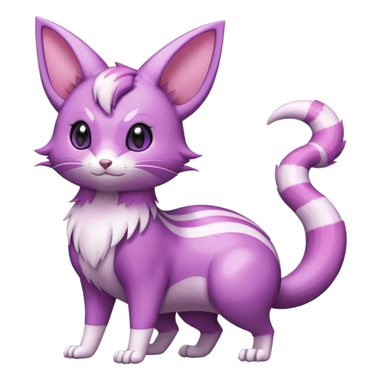 Shiny Furret-Espeon-Hybrid (Full body) sticker