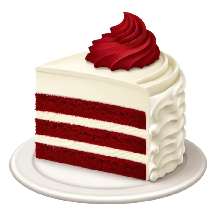 red velvet cake slice sticker