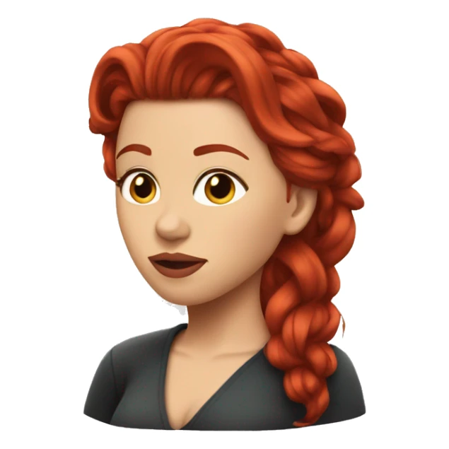 Scarlett Johansson red hair  sticker