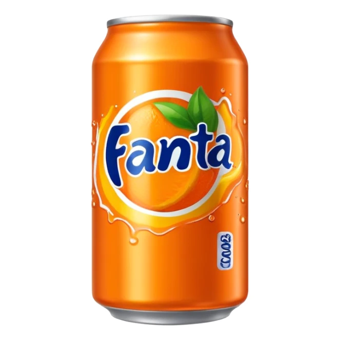 a bright orange Fenta can sticker