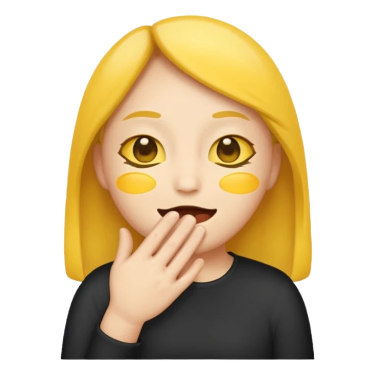 Make a classic emoij that tells you to shut up sticker