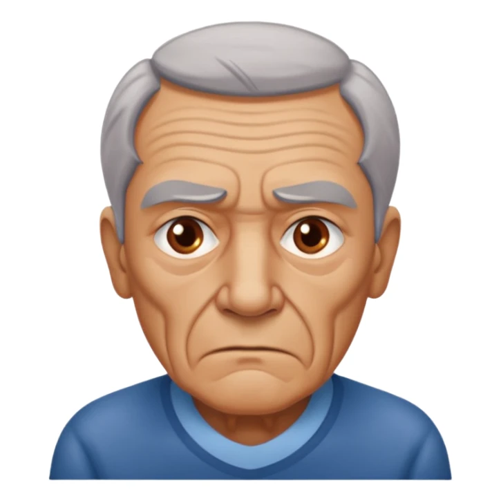 abuelo de pueblo serio y desconfiado. estilopaco martinez soria sticker