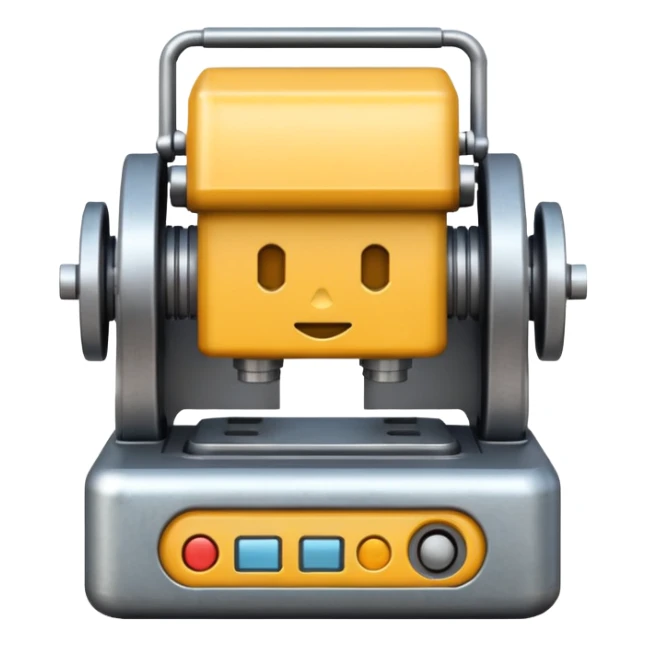 machine at the factory sticker