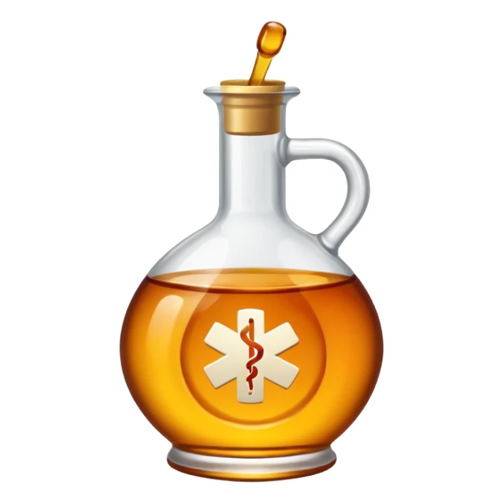 medicine syrup and (cross negative sign above these) sticker