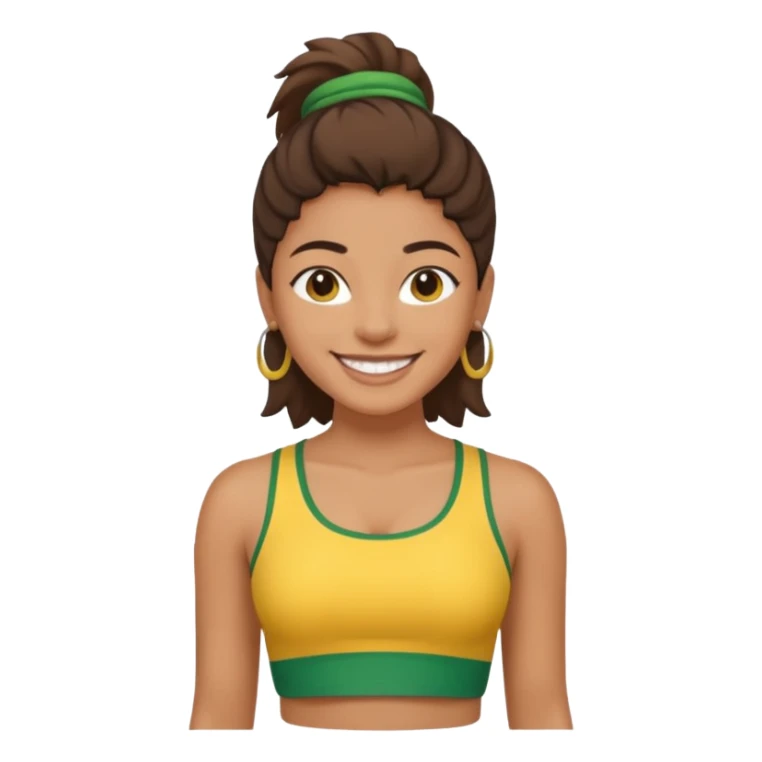 brasil crop top sticker