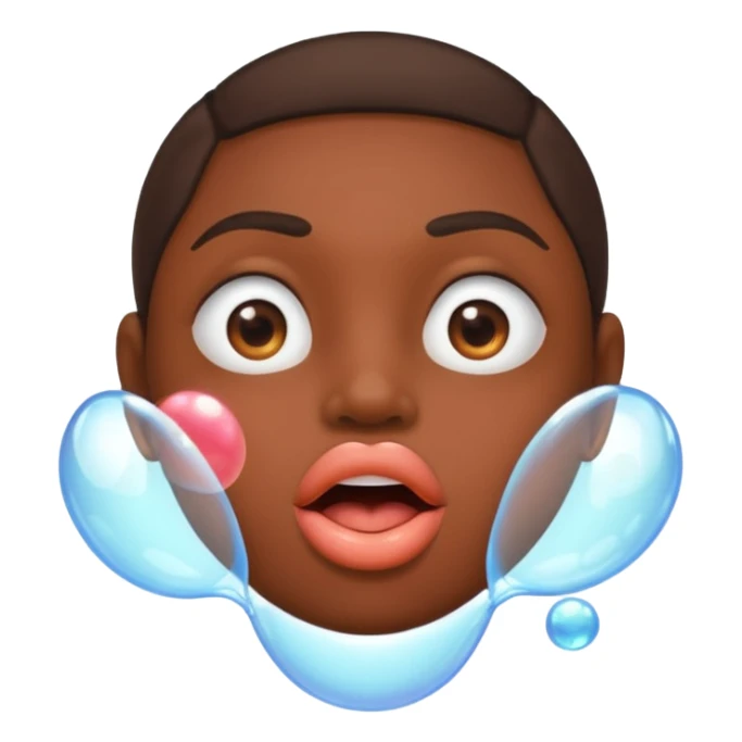 A mouth with a peach bubble saying “dollas nibba” sticker