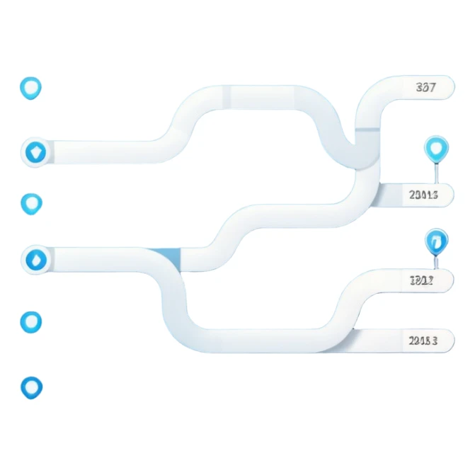 roadmap in professional design for business presentation, clean edges, modern corporate aesthetic sticker