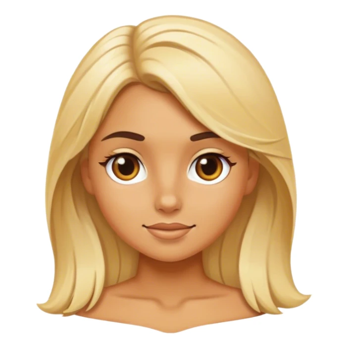 granola blondie girl sticker