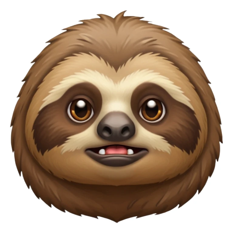 Perezoso con cara de enojado sticker