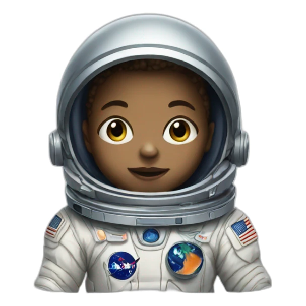 Space baby sticker