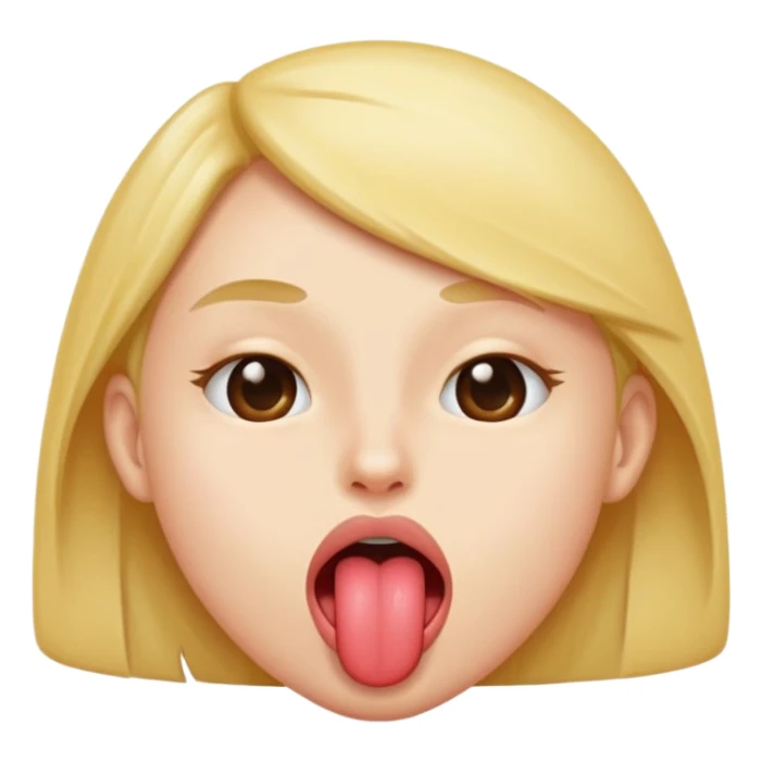 Tongue sticking out to side  sticker