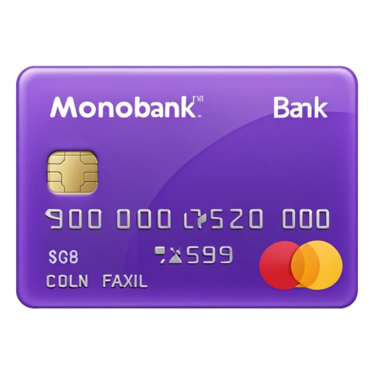 create a bank card from ua bank, which called Monobank sticker