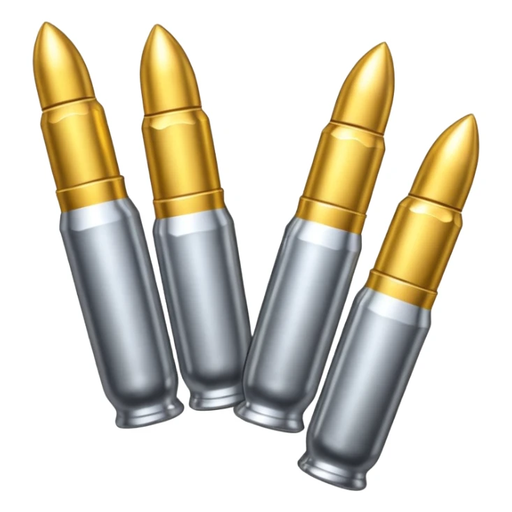 five bullets an the fith one of another color sticker