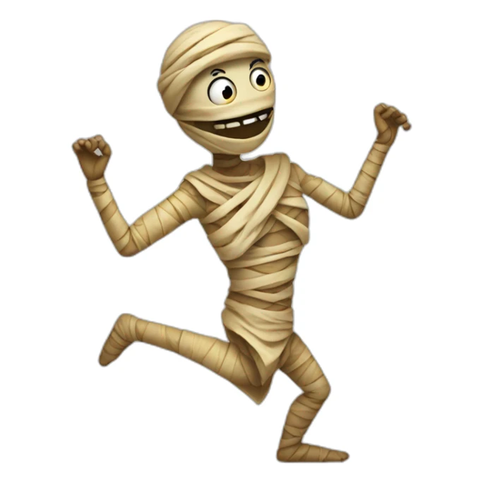 Dancing mummy sticker
