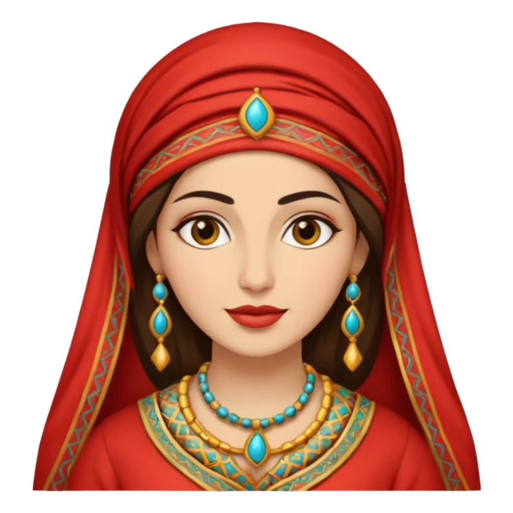 woman in moroccan culture style sticker