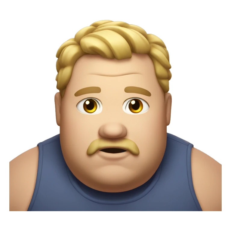 Really fat guy sticker