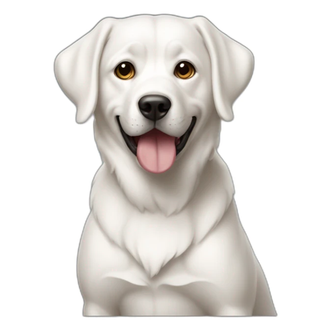 Chien-blanc sticker
