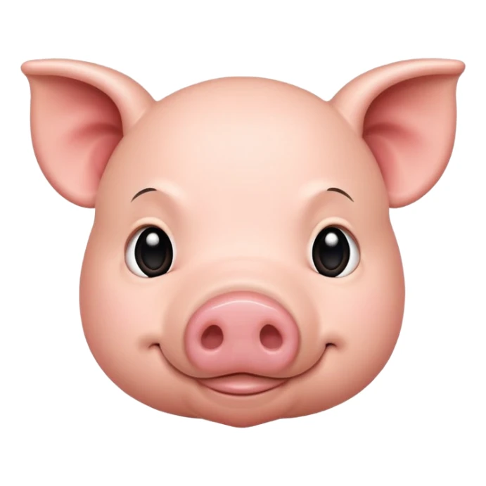 Pig with smirk on face with a black shirt w three red lines sticker