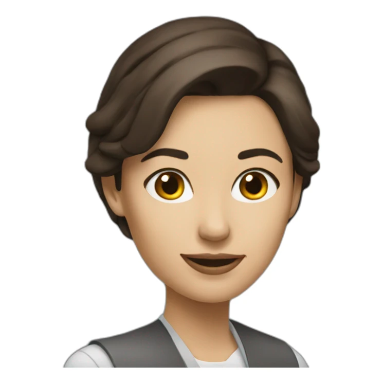 woman business analyst brunette sticker