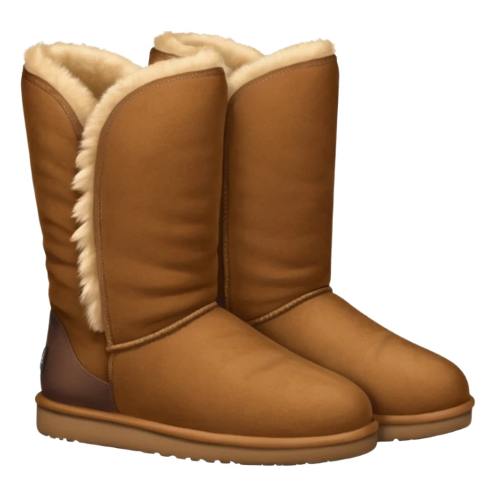 pair of comfy furry low uggs sticker