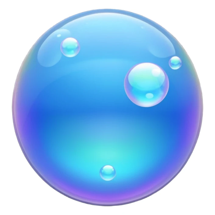 utopist blue bubble sticker
