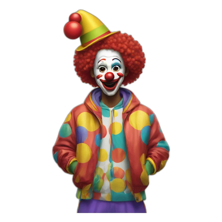Clown in nike wear sticker
