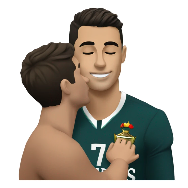 Cristiano ronaldo tirando un beso sticker