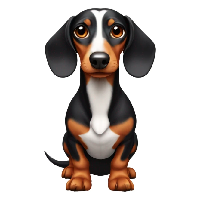 Dachshund body with the head of a goose sticker