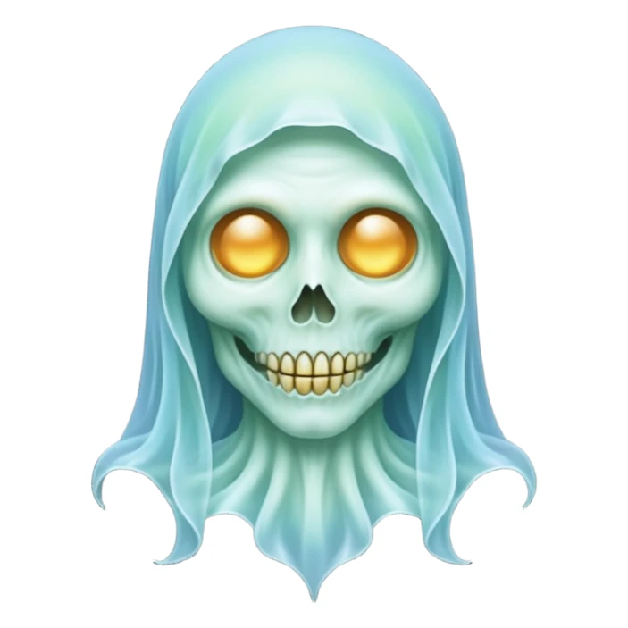 Diaphanous Transparent Spectral Ghoul Aesthetic Decoration  sticker