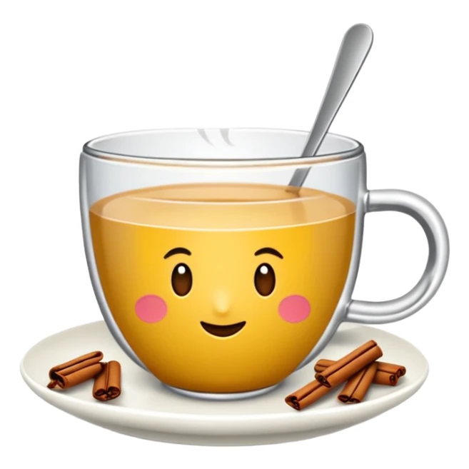 Küçük bardakta çay sticker