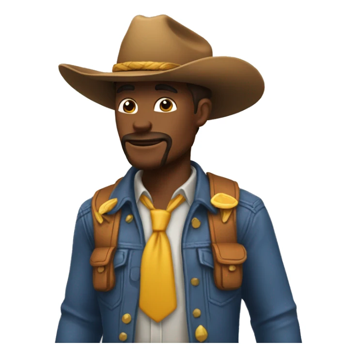 Nuggets avec un chapeau de cow-boy  sticker