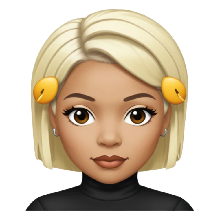 Tionne T-Boz Watkins with short platinum blonde hair sticker