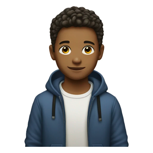 indoor portrait of a boy sticker