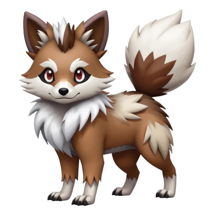  Zigzagoon-Furret-Lycanroc-Hybrid (Full body) sticker