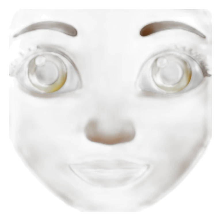 Quirky expression  Eyes are meant to be different sizes sticker