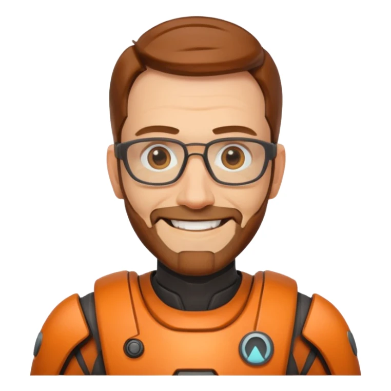 gordon freeman Grinning Face with closer Smiling Eyes sticker