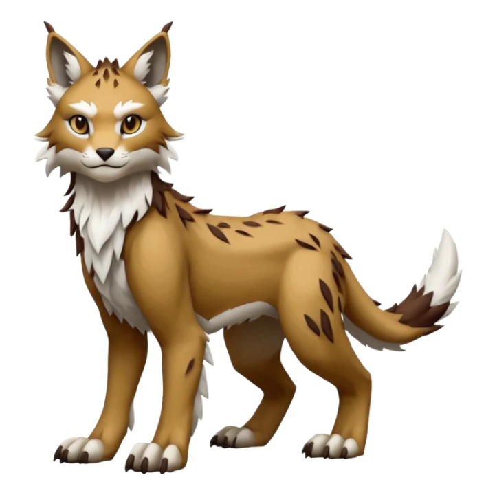 Lynx-Sergal-Vernid-Fakémon-Pokémon-creature (full body) sticker