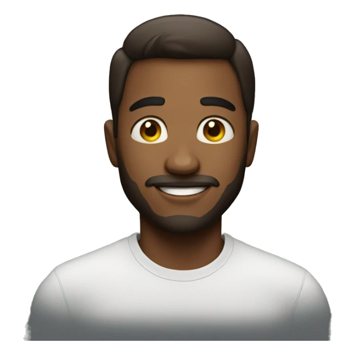 man having glow up sticker