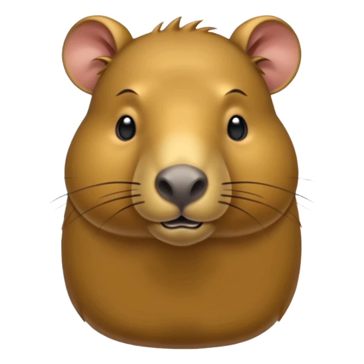 uma moeda de capybara fofinha kawai sticker