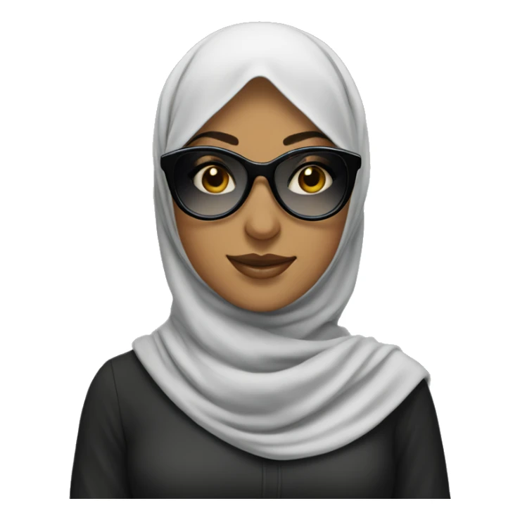 Hijabi girl wih sunglases sticker
