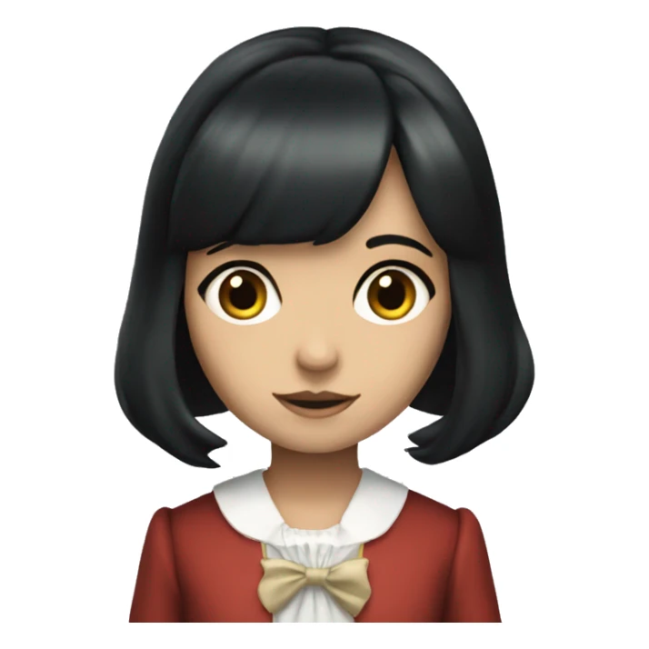 Alice Liddell black hair sticker