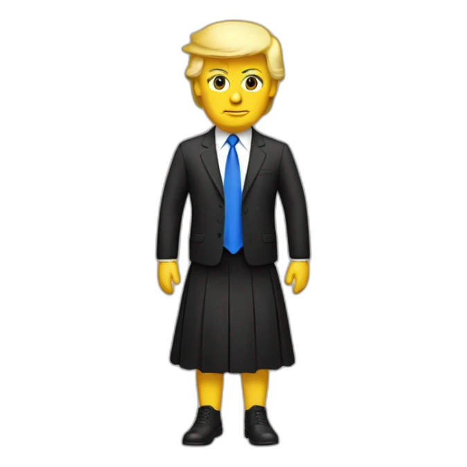 trump-in-a-skirt sticker