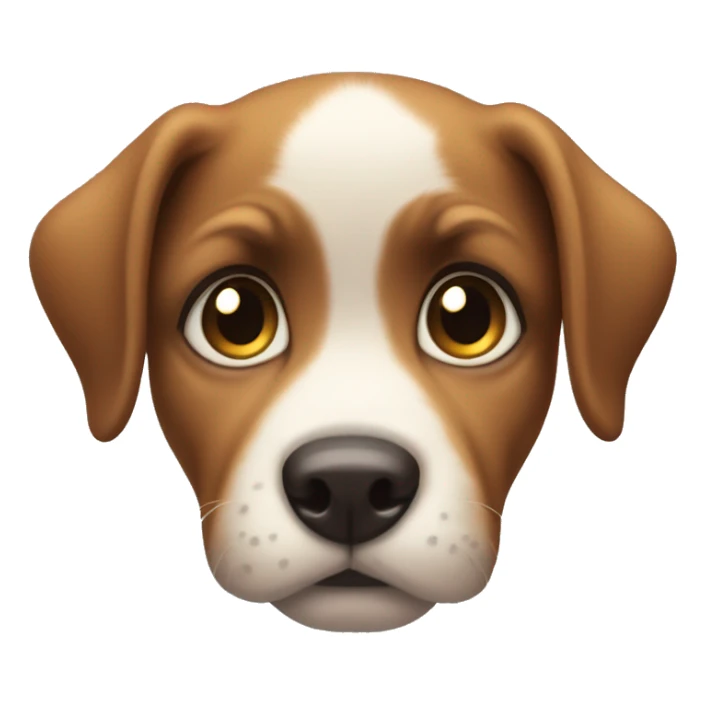 puppy eyes and pout face sticker