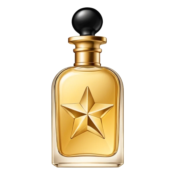 bottle of perfume gold exquisite large takes all the space

 sticker