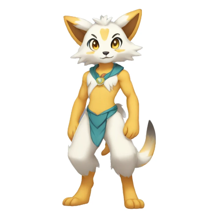 Anthro Sona Fakemon Full Body sticker