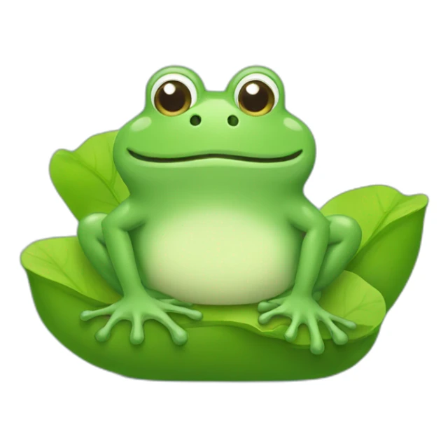 Grenouille qui fait un calin sticker